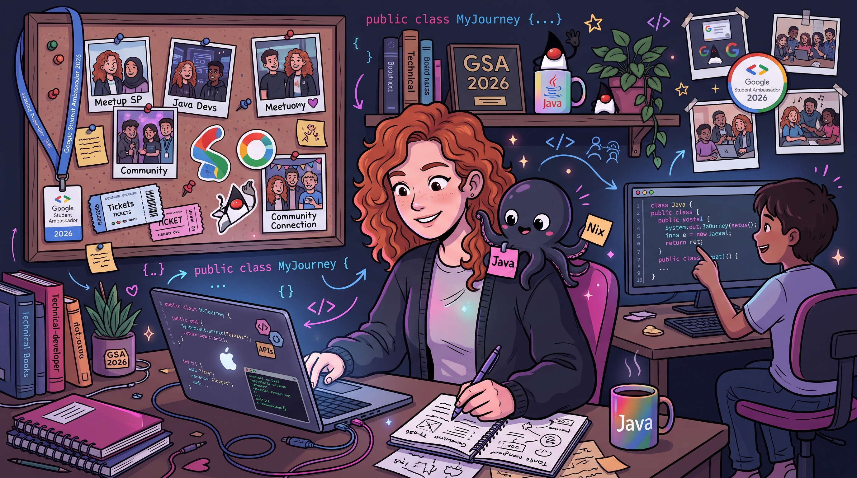 Imagem gerada no desafio quebra-gelo com o Gemini
